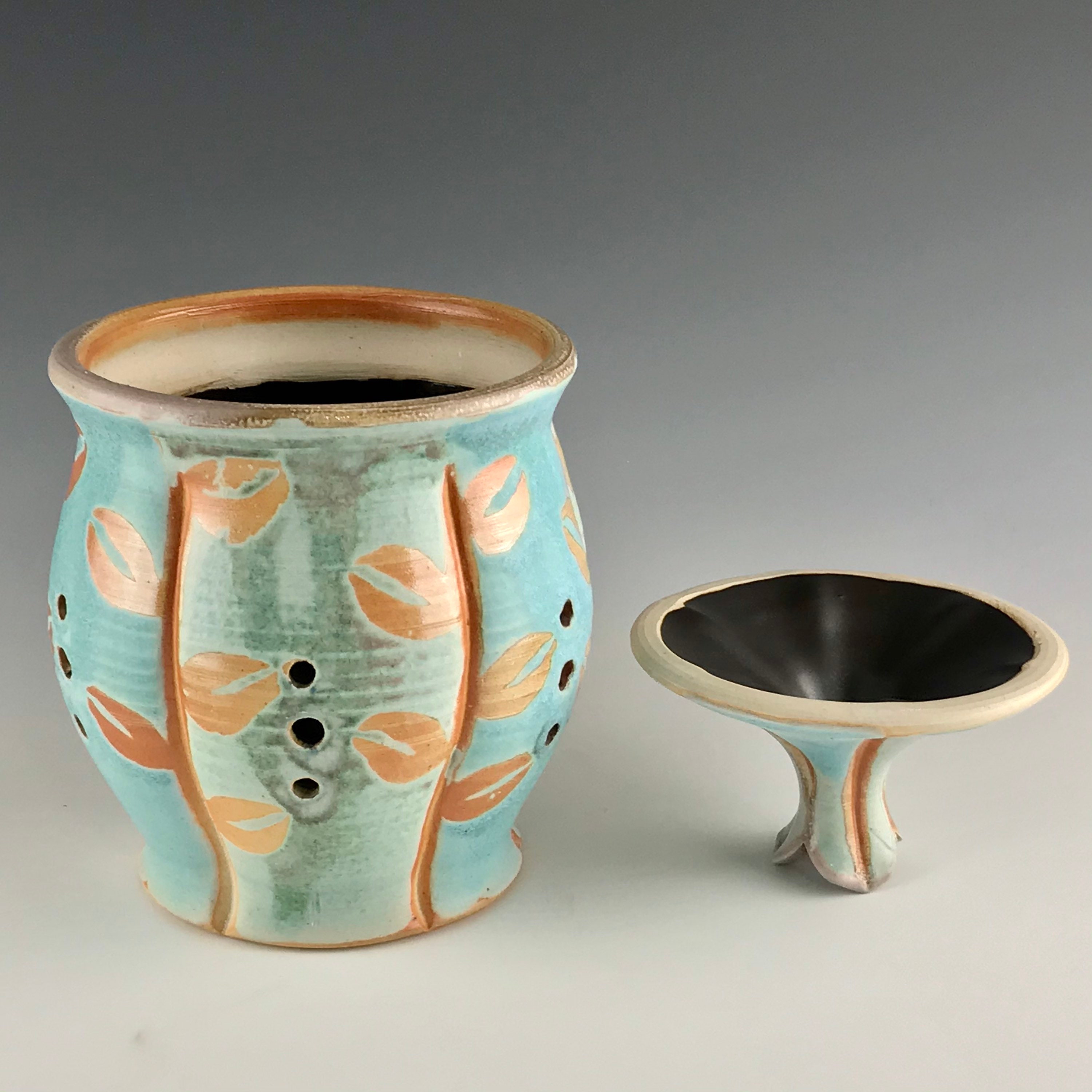 Handmade Pottery garlic keeper ceramic garlic storage jar Etsy