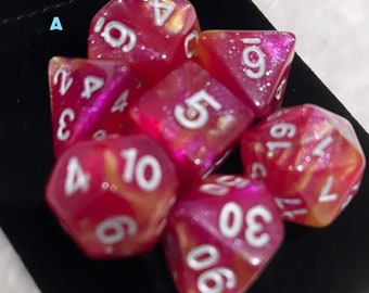 Dnd Resin Dice , Resin Dice Set, Dungeons and Dragons, Handmade Dnd Dice,