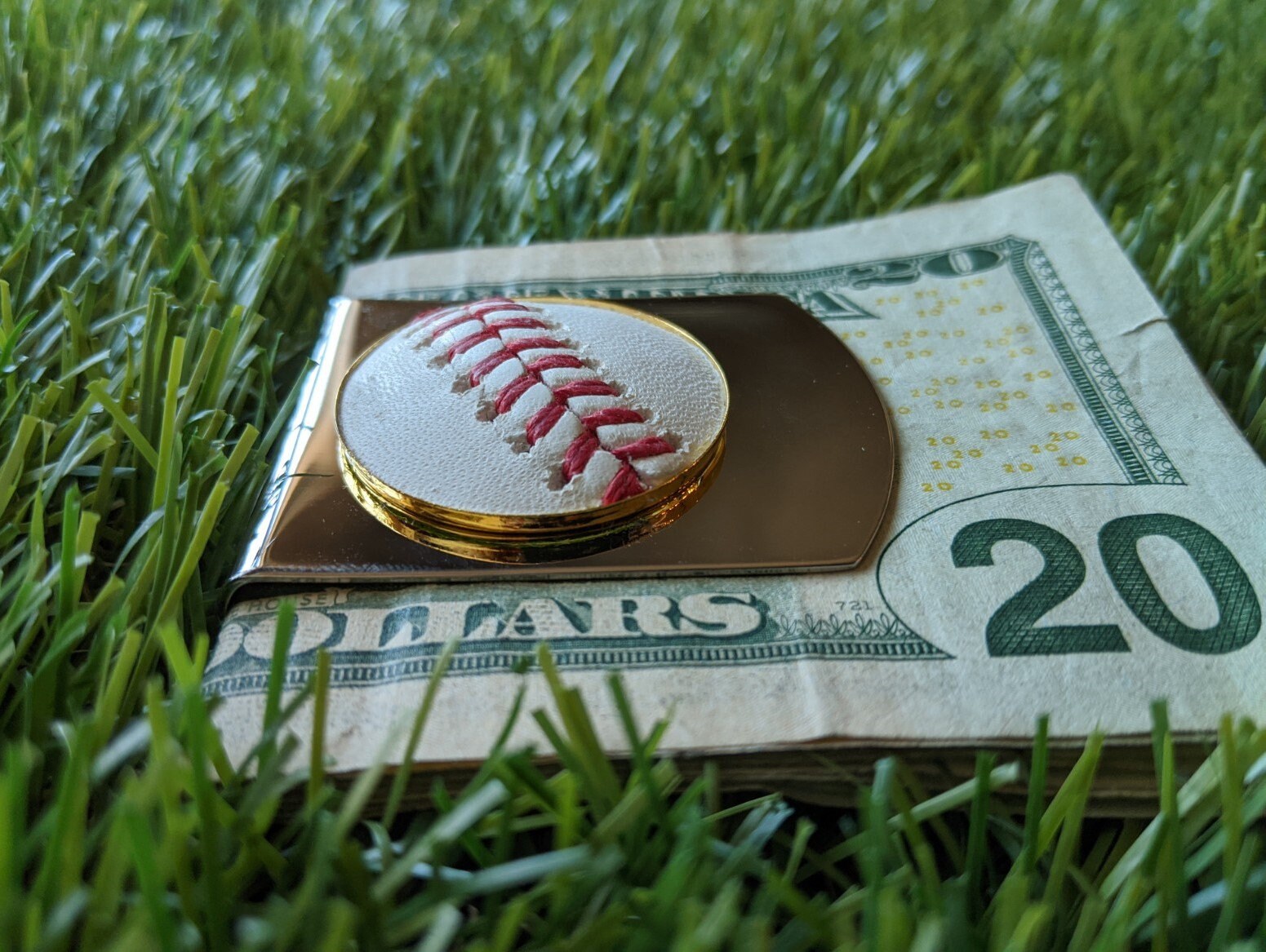 Baseball Money Clip Silver and Gold Two Toned Etsy