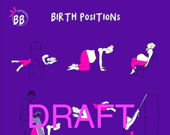 Birth positions A4 handout *digital download*