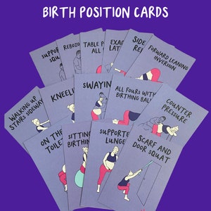 Birth position cue cards *digital download*