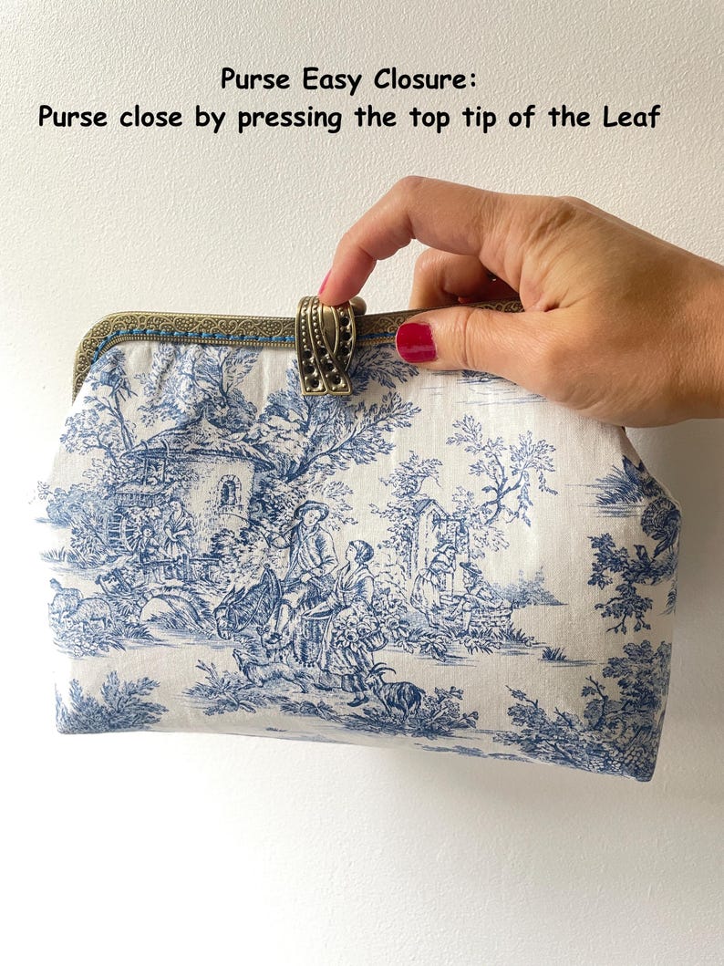 Liberty London Floral Art Deco Vintage Frame Clutch | Handcrafted Kiss Lock Purse image 10