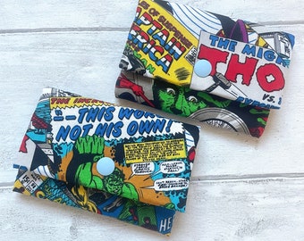 Boy's favourite Comics style Super heroes Avengers Children Card Wallet//Boys Wallet//Gift for boys