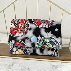 Cartera Niño Medallones Reloj Yokai//Tela Japonesa//Regalo Niño