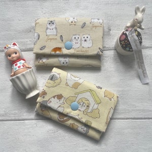 Funny Hamsters Cotton Handmade Children Wallet // Gift for kids//Hamsters Lover