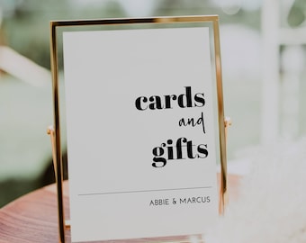 Abbie Style Printed A5 Wedding Signs | Cards & Gifts Sign | Guest Book Sign | Until We Meet | In Memory | Freshen Up | Toiletries