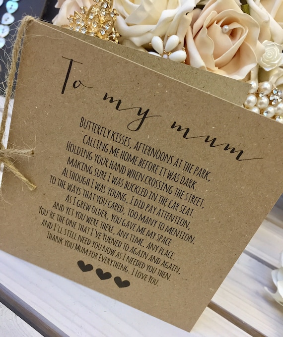wallpapers Poem For My Mum On My Wedding Day vintage rustic to my mum wedding day poem card show mum how special she is