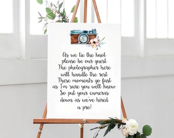 Hired a pro, social media - wedding sign, available digitally or printed