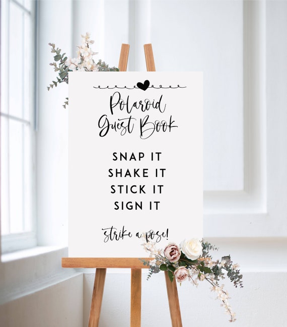 How To Setup A Polaroid Guest Book Station At Your Wedding