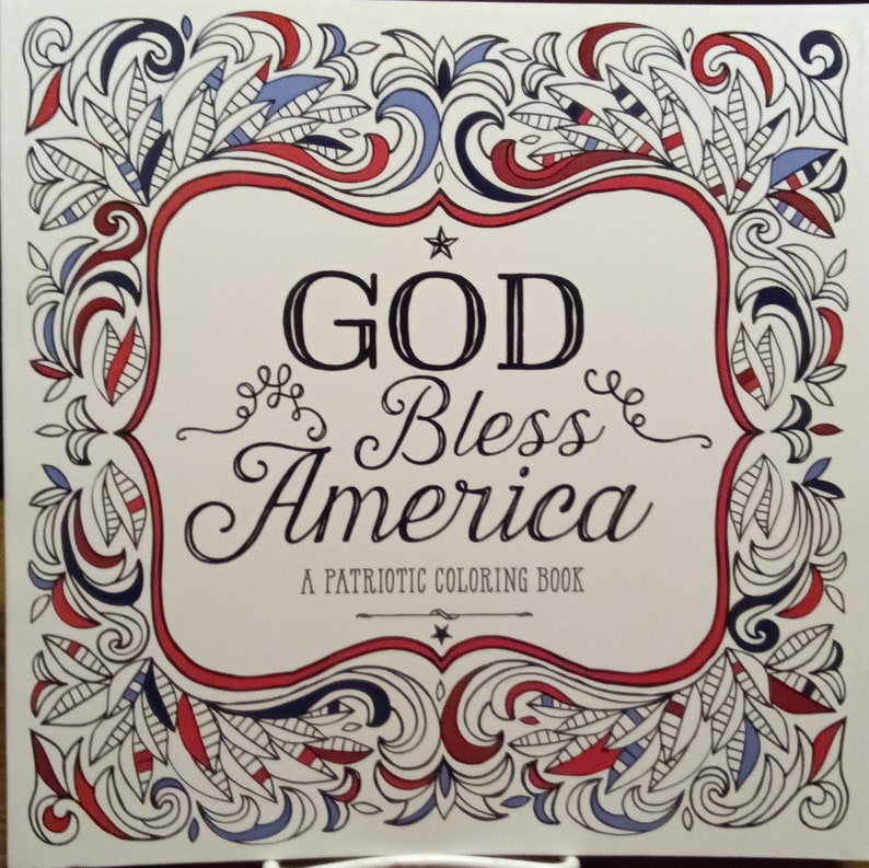 God Bless America: a Patriotic Coloring Book - Etsy