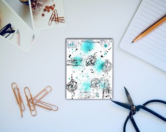 Mixed media junk journal page