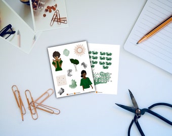 Green boho journaling PDF