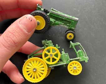 John Deere toy metal tractor miniatures, vintage, die cast, made in the USA  II  Froelich