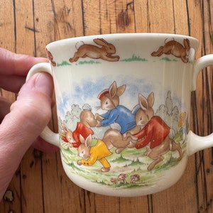 Bunnykins Royal Doulton Peter Rabbit Cup China Mug Beatrix Potter