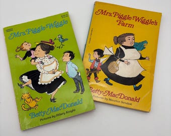 Vintage Mrs. Piggle Wiggle Books -- Set of 2 Mrs. Piggle Wiggle's Farm