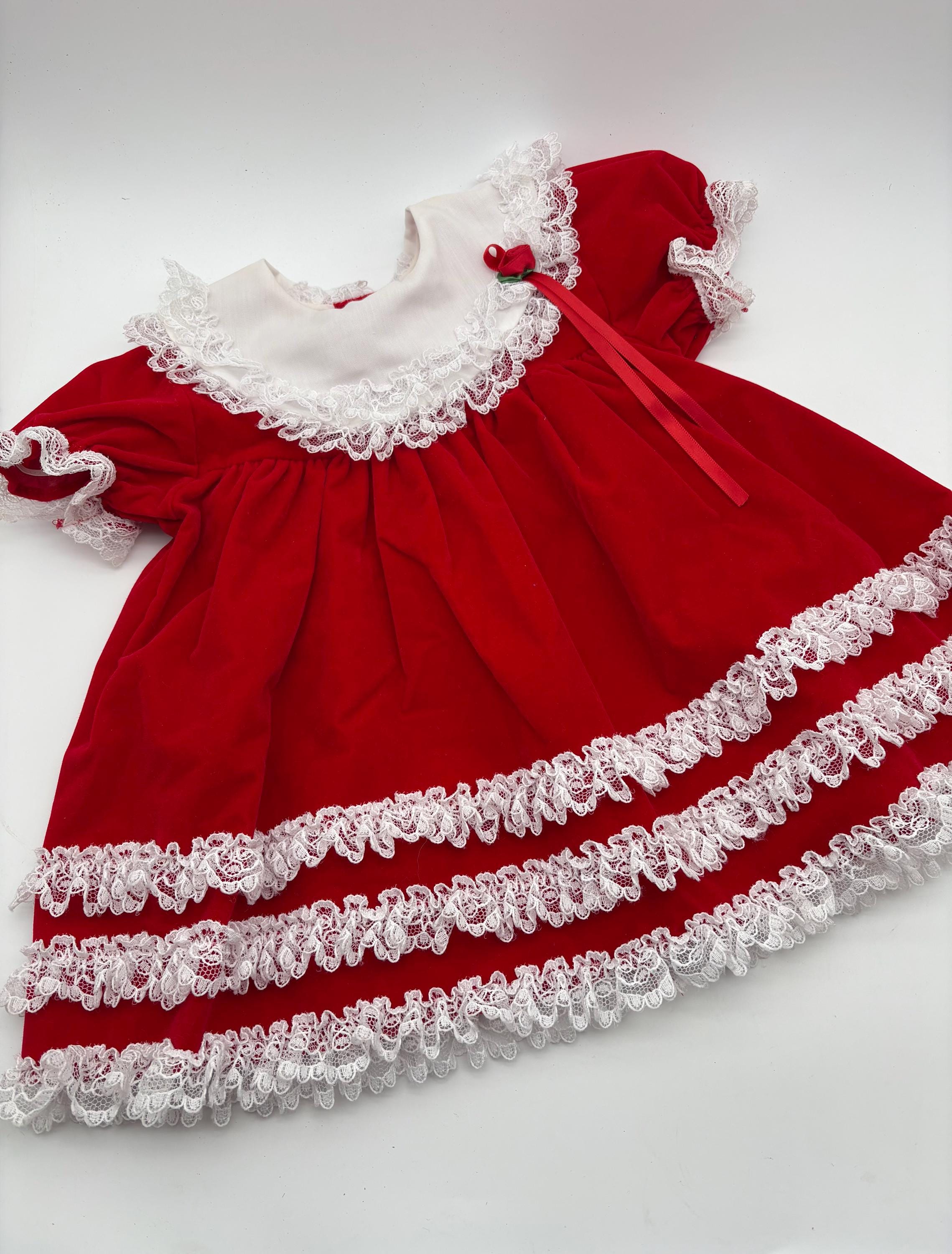 the holiday velvet baby dress Red Velvet Baby Dress | Harper Velvet Dress