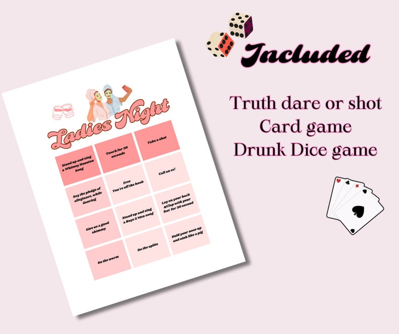 Ladies Night Game Night Printable Games - Etsy