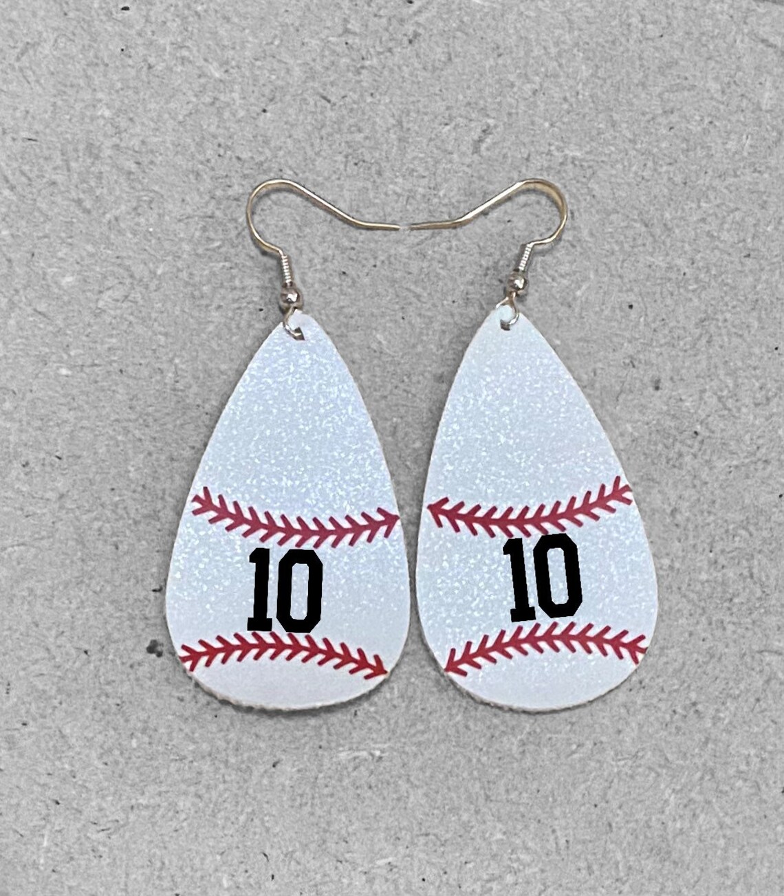 Personalized Baseball Earrings Etsy