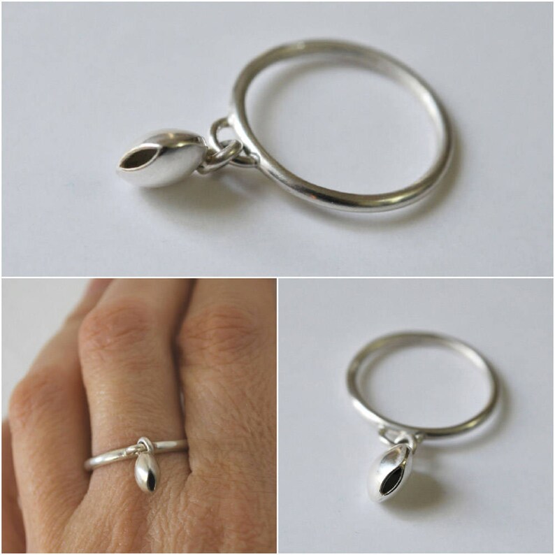Bague Femme Pampille Plume Argent Massif 925 Taille 48 - Rhodié, Marque Petugons, Neuve Avec étiquettes