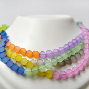 Multicolored Plexiglas Necklace - Handmade Jewelry - Colors and Lightness