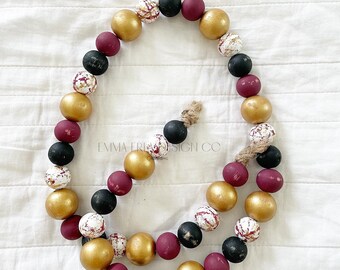 Black + Gold + Wine Garland