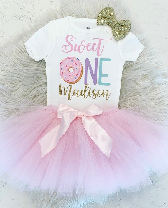Donut 'Sweet One' Birthday Outfit | Personalized 1st Birthday