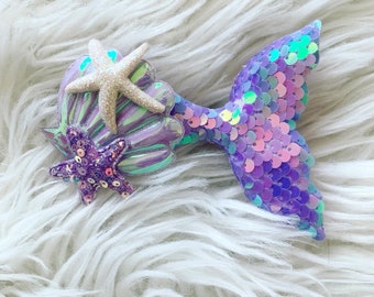 Mermaid Bow | Mermaid Clip | Mermaid Party | Mermaid Birthday | Mermaid Birthday Outfit