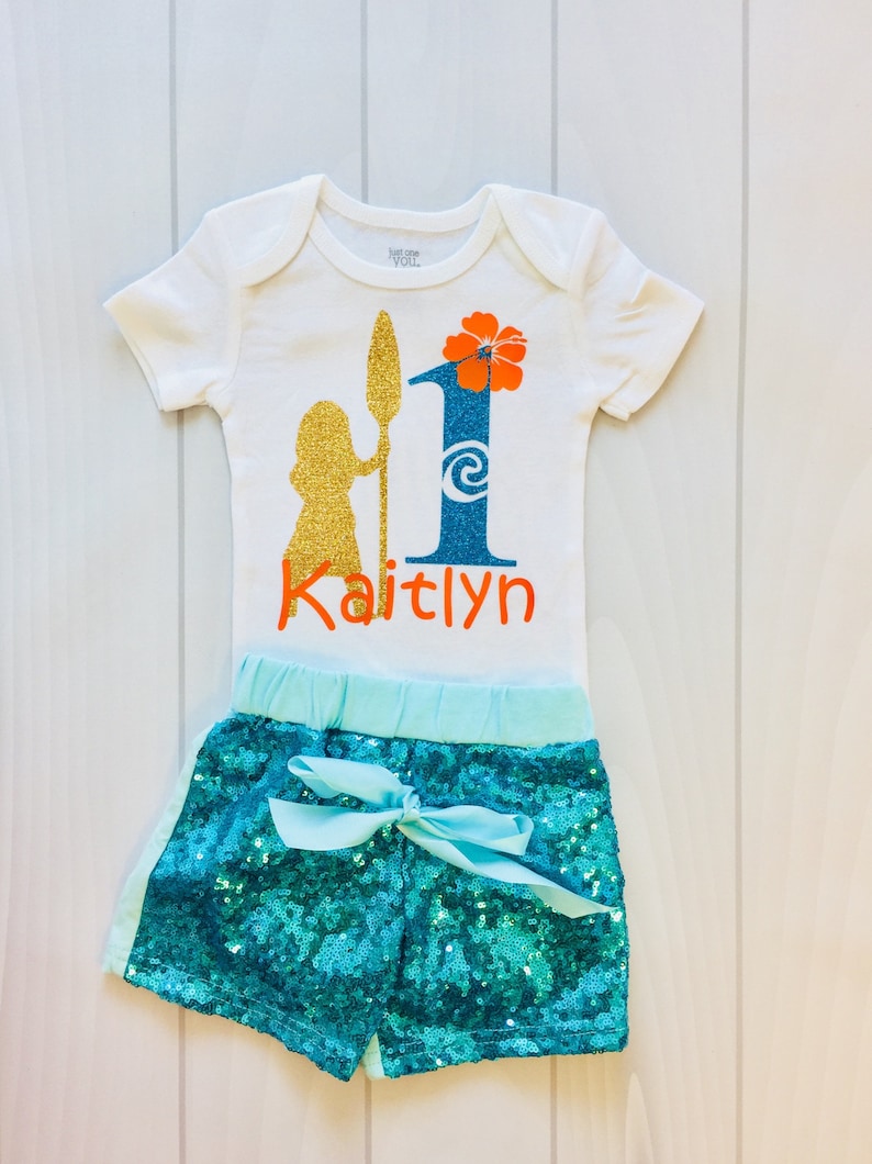 moana 1st birthday outfit
