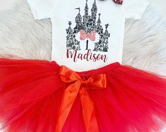 Minnie Mouse Birthday | 1st | First | One | Birthday Outfit | Party Shirt | Birthday Girl | First Birthday