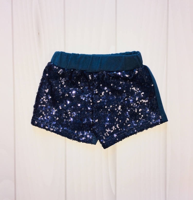 Girls Sequin Shorts Glitter Birthday Custom Sparkle Etsy