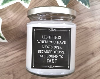 Funny Scented Soy Candle, Novelty Gift