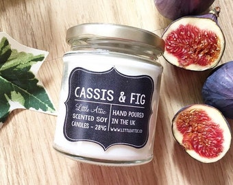 Fig Soy Candle, Scented Soy Candle, Soy Wax Jar Candle, New Home Gift, Housewarming Gift, Birthday Gift For Friend