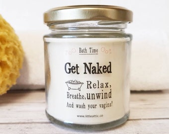 Funny Scented Soy Wax Candle, Novelty Bath Time Gift, 10oz