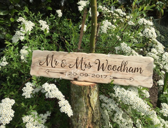 Rustic Wedding Sign
