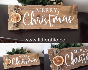 Christmas Decor, Rustic Wooden Sign, Christmas Signs, Farmhouse Decor, Rustic Decor, New Home Gift