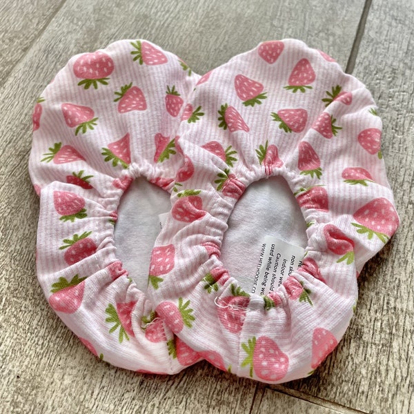Baby/Toddler - Reusable Shoe Cover (for packing or wearing) - eco friendly- Strawberries