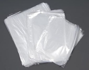 Clear Polythene Bags Thick Extra Heavy Duty 400 Gauge All Sizes Small Large Plastic Craft Food Safe