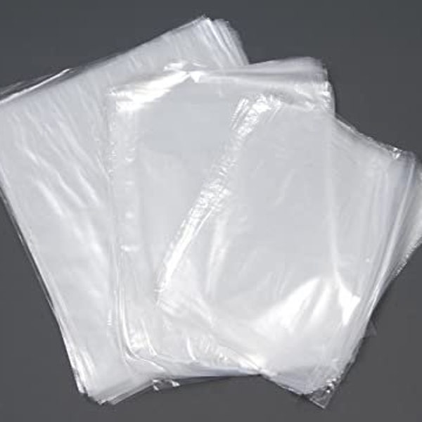 Clear Polythene Bags Light Duty 100 Gauge All Sizes Small Large Plastic Craft Food Safe