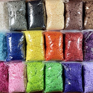 Carta velina triturata / Carta velina triturata di lusso Natale / Confezione regalo / Scatola di fazzoletti triturati morbidi senza acidi / 20 colori