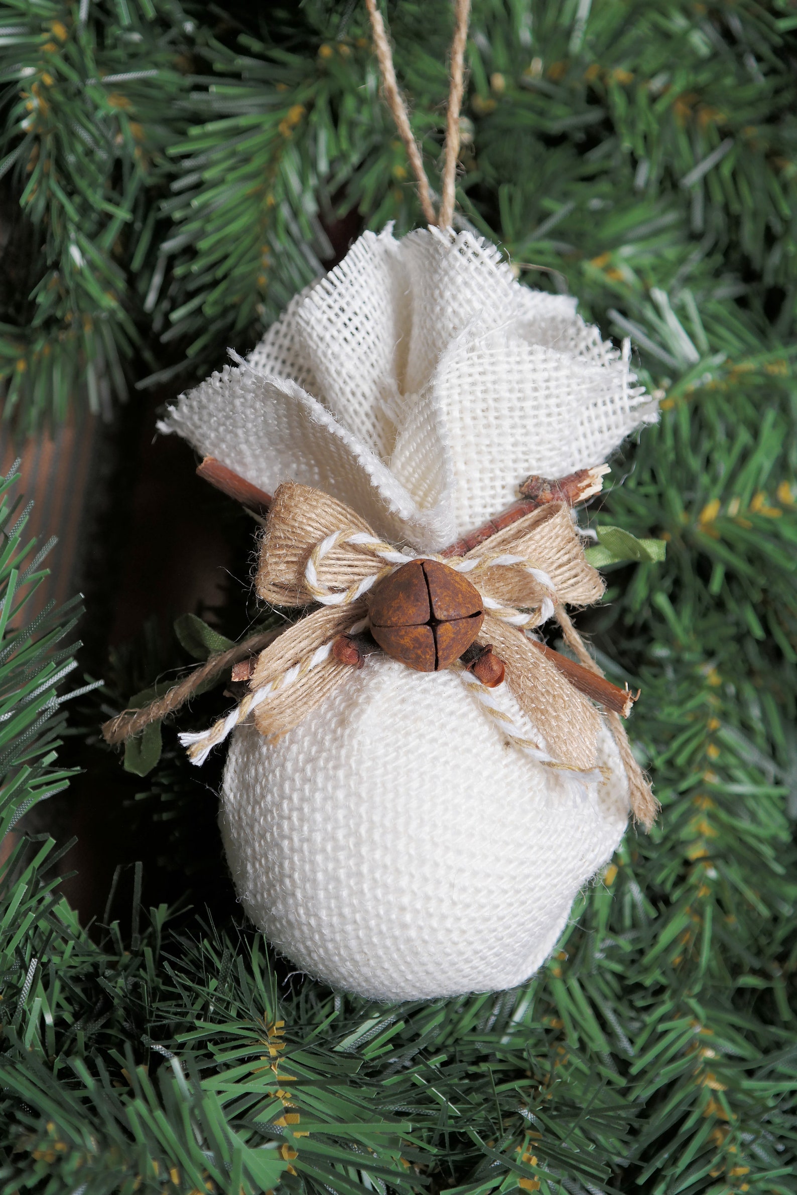 Natural Christmas Tree Ornament Primitive Rustic Christmas Etsy