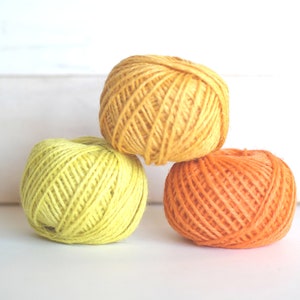 Jute Twine Rope String, Colored Natural Hemp Cord