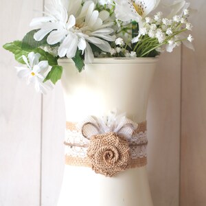 Wedding Table Centerpiece Glass Flower Vase Ivory Decor, Set of 10 image 5