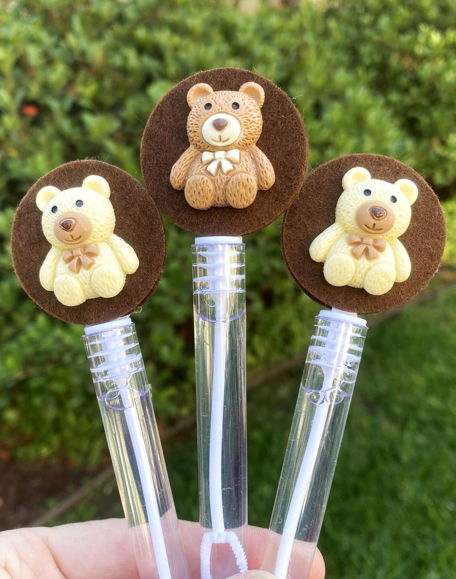 Teddy Bear Mini Bubble Wands – Teddy Bear Party Favors for Kids – Bear ...