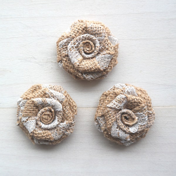 Burlap Lace Bouquet - Etsy