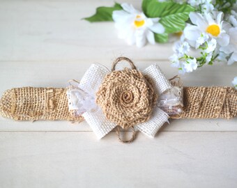 Bridal Wrist Corsage, Rustic Wedding Flower Bracelet, Rustic Wedding Wristlet