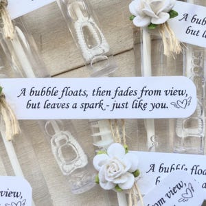 Memorial Service Bubble Wands – Celebration of Life Sympathy Favor – Funeral Keepsake – In Loving Memory Gift