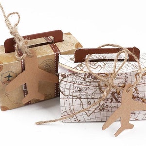 Mini boîte cadeau valise, boîte cadeau en papier