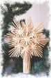 Christmas Tree Topper, Christmas Straw Topper, Rustic Christmas Star, Straw Star Tree Topper
