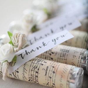 Thank You Party Favors, Wedding Music Lover Party Favors, Music Party Favors