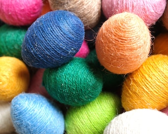 Spring Easter Rustic Jute Twine Eggs Decoration